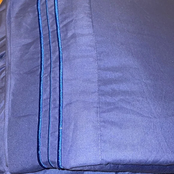 MICROFIBER TWIN EXTRA LONG SHEET SET, DEEP POCKET FIT, ROYAL BLUE